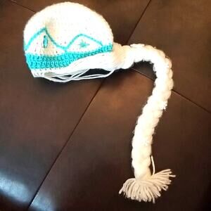 Disney'd Frozen Hand made hat and brad (kids)